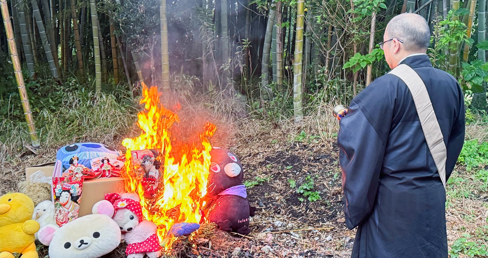 第22回人形供養祭お焚き上げ