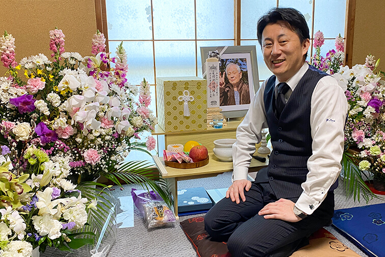 ウイングホール柏斎場で葬儀を行った井浦様