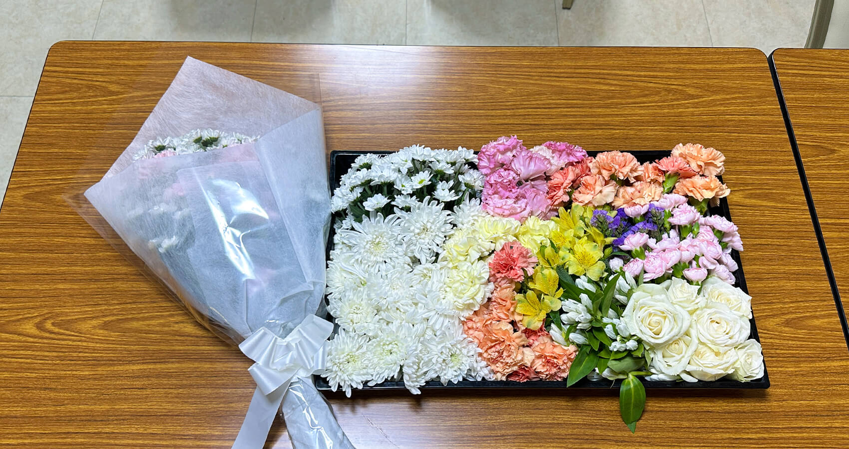 お別れ花